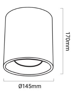 lámpara de techo dimensiones